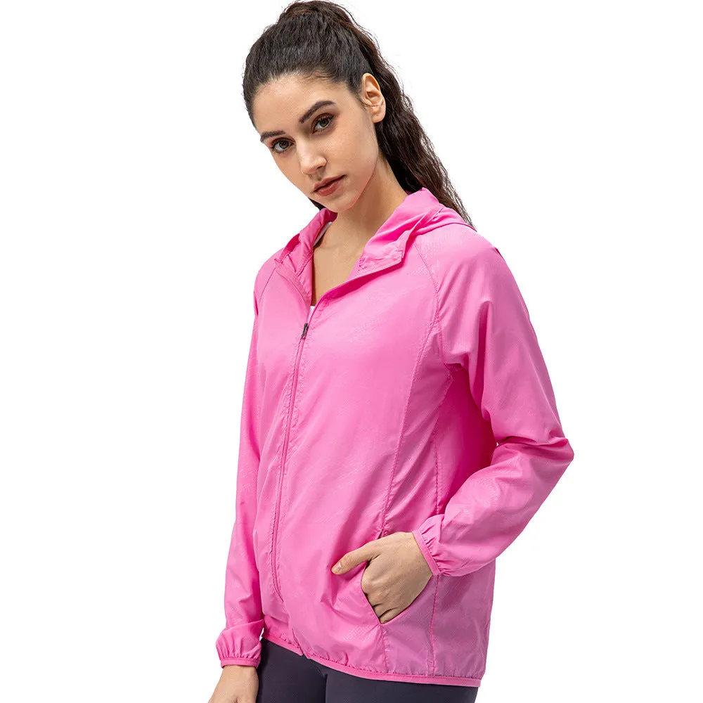 Moisture Wicking Hoodie Outdoor Sports Lightweight Breathable Jacket