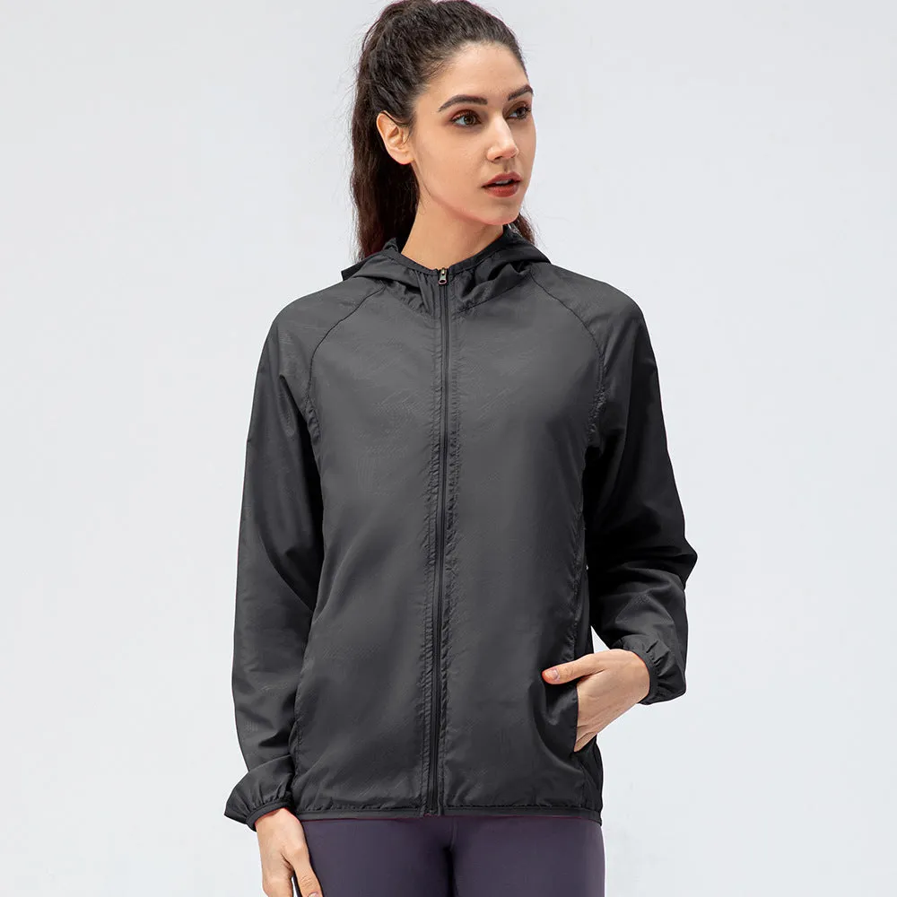 Moisture Wicking Hoodie Outdoor Sports Lightweight Breathable Jacket