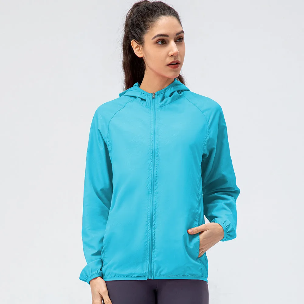 Moisture Wicking Hoodie Outdoor Sports Lightweight Breathable Jacket