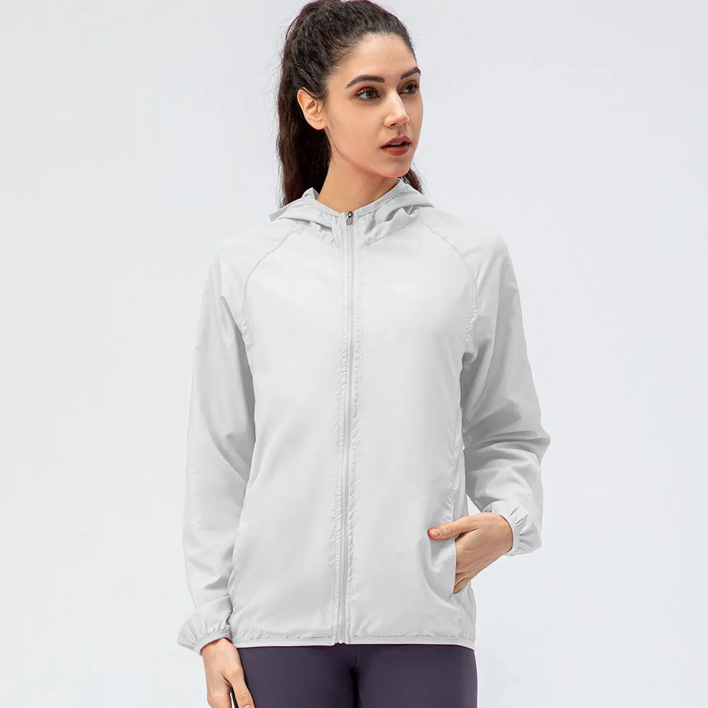 Moisture Wicking Hoodie Outdoor Sports Lightweight Breathable Jacket