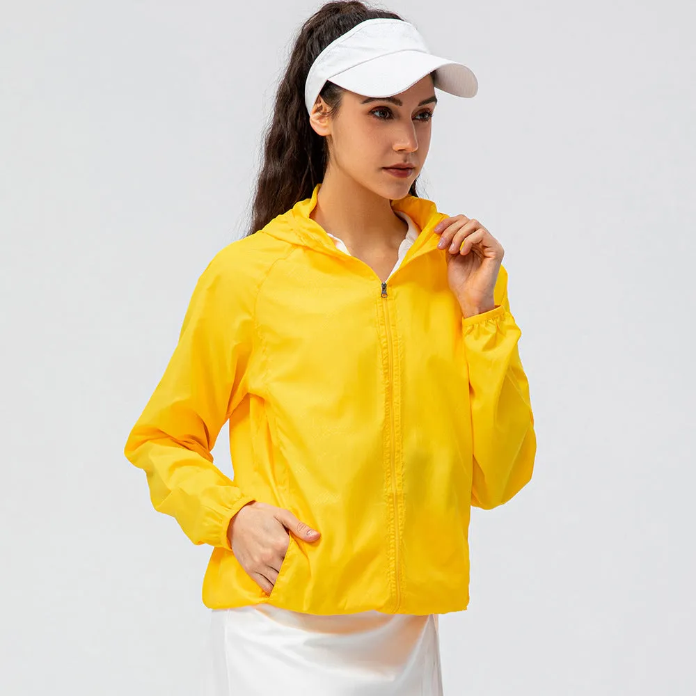Moisture Wicking Hoodie Outdoor Sports Lightweight Breathable Jacket