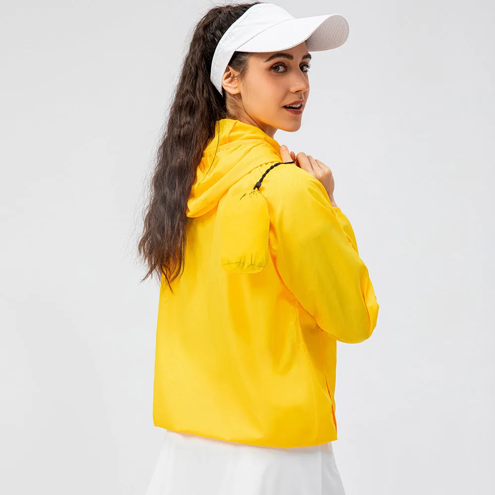 Moisture Wicking Hoodie Outdoor Sports Lightweight Breathable Jacket