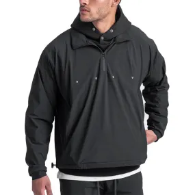 Moisture Wicking Hoodie Turtleneck Drop Shoulder