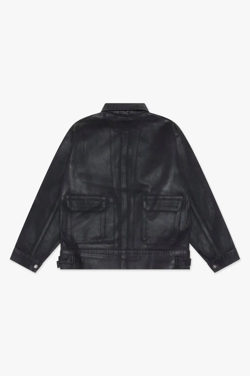 Mr.Jacket Black Wash Waxed