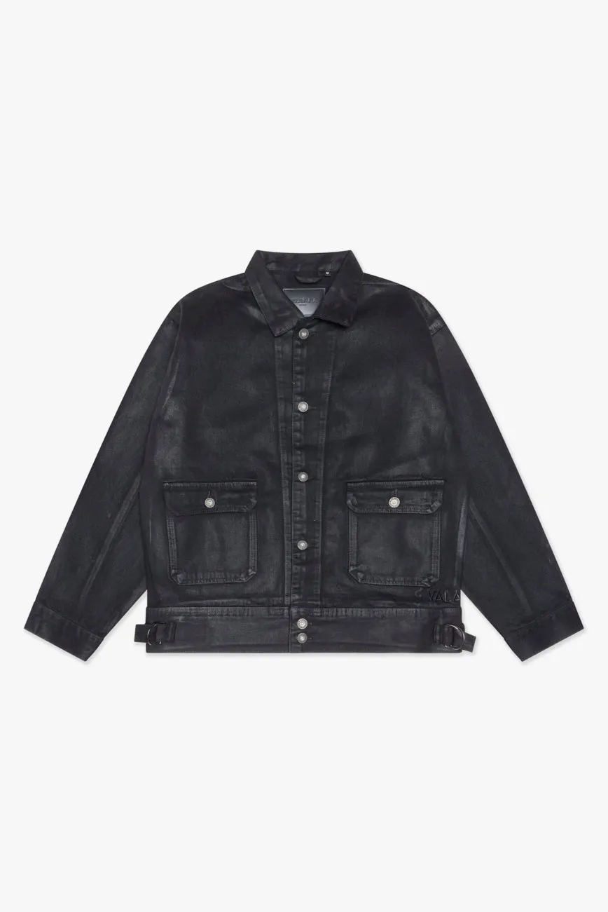 Mr.Jacket Black Wash Waxed