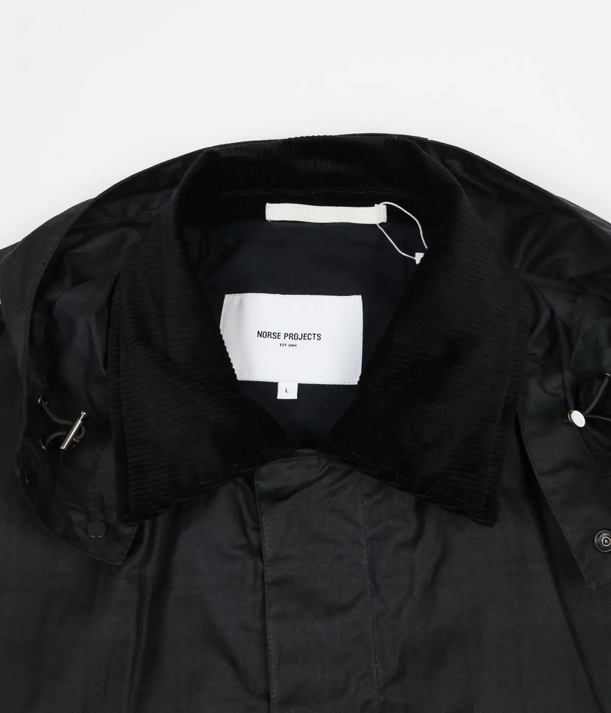 Norse Projects Trondheim Waxed Cotton Jacket - Black Watch Check