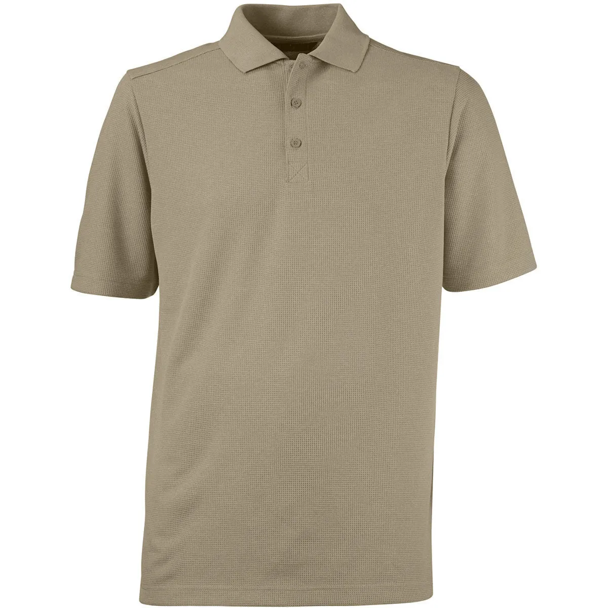 North End Men's Stone Excursion Nomad Performance Waffle Polo