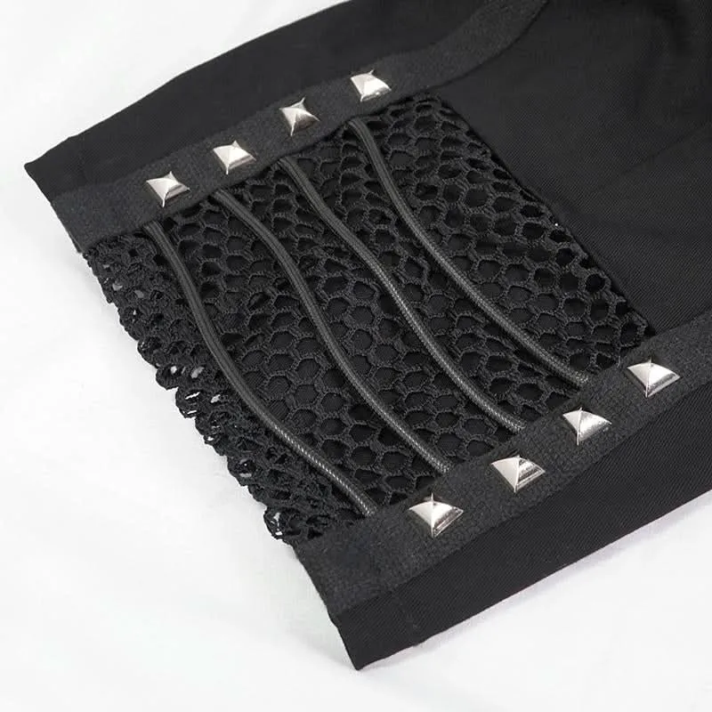 'Not So Dense' Punk Distressed Cargo Shorts