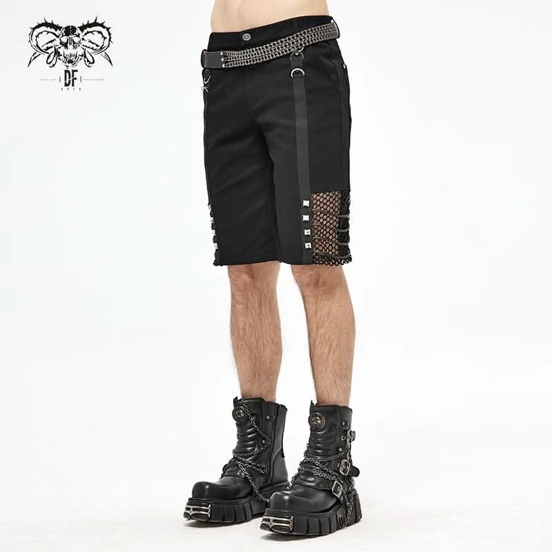 'Not So Dense' Punk Distressed Cargo Shorts