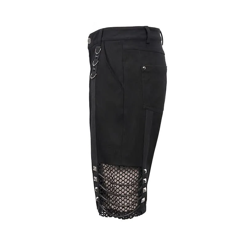 'Not So Dense' Punk Distressed Cargo Shorts