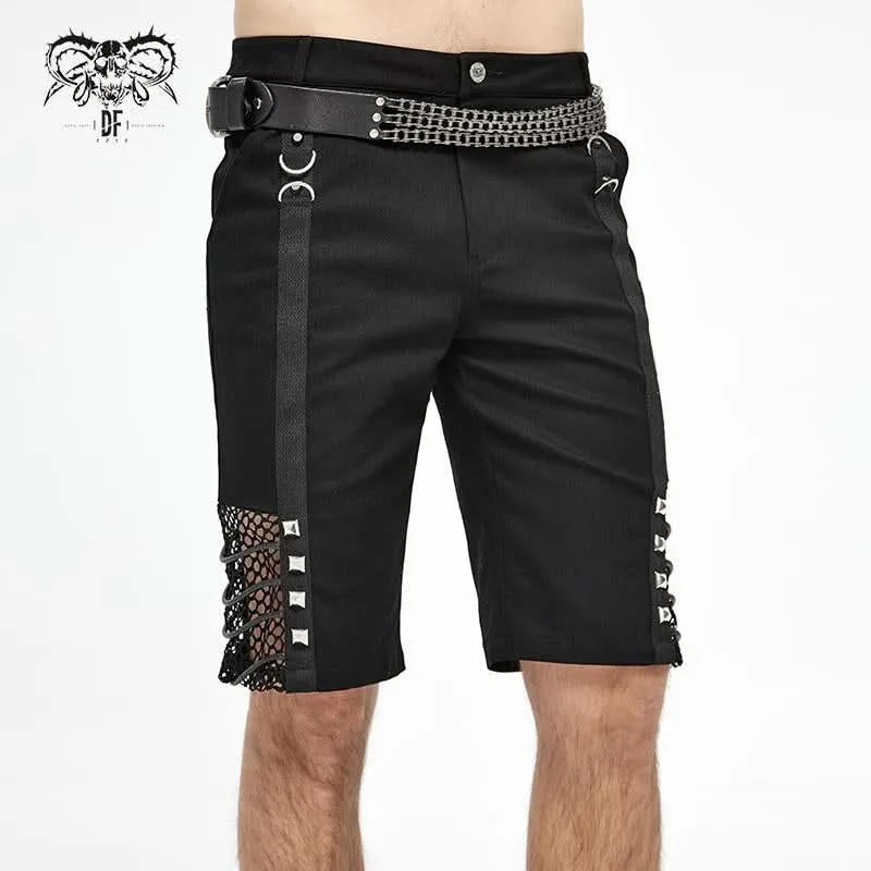 'Not So Dense' Punk Distressed Cargo Shorts