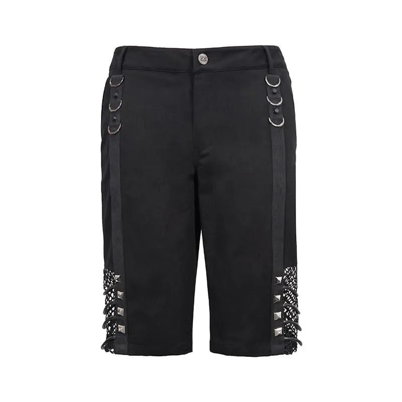 'Not So Dense' Punk Distressed Cargo Shorts