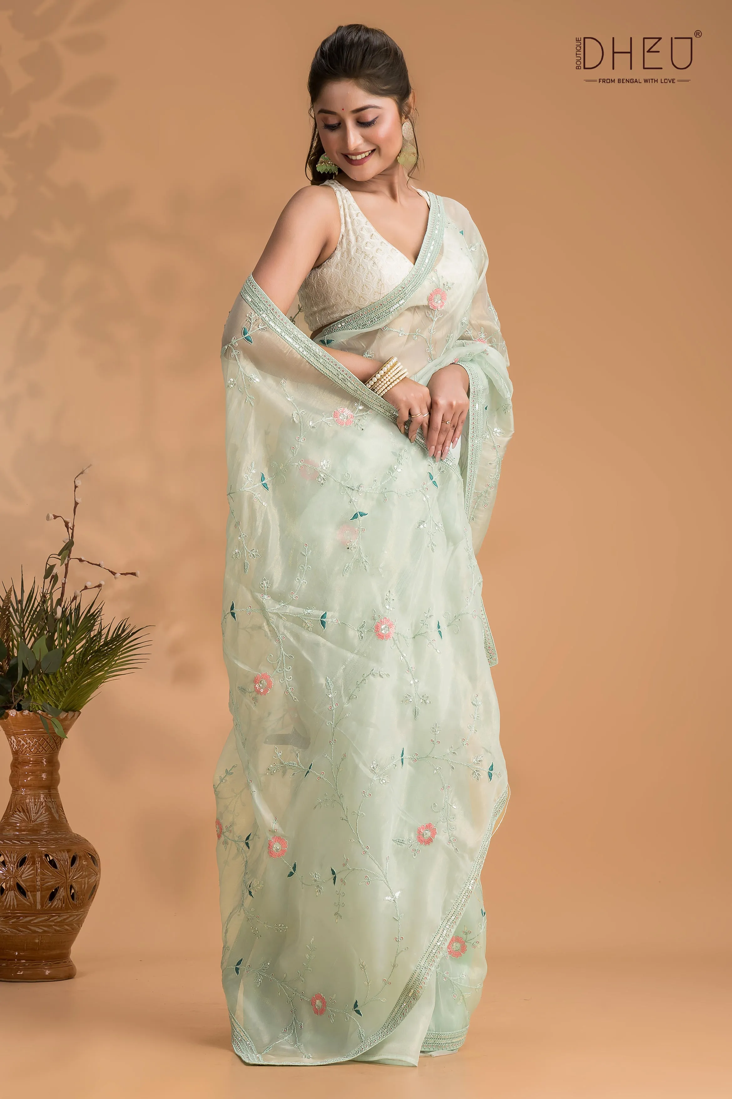 Oleander - Exclusive Organza Saree