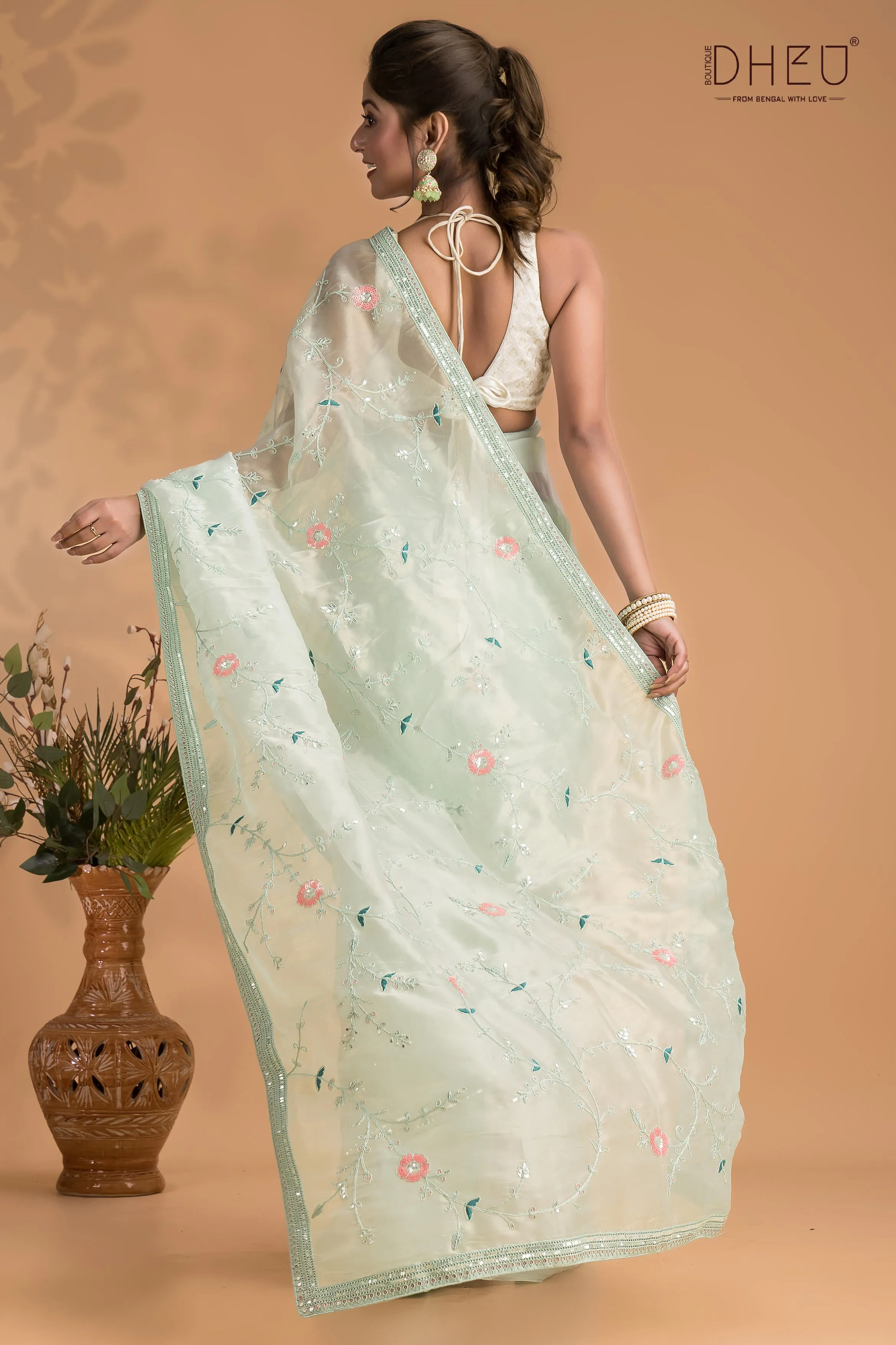 Oleander - Exclusive Organza Saree