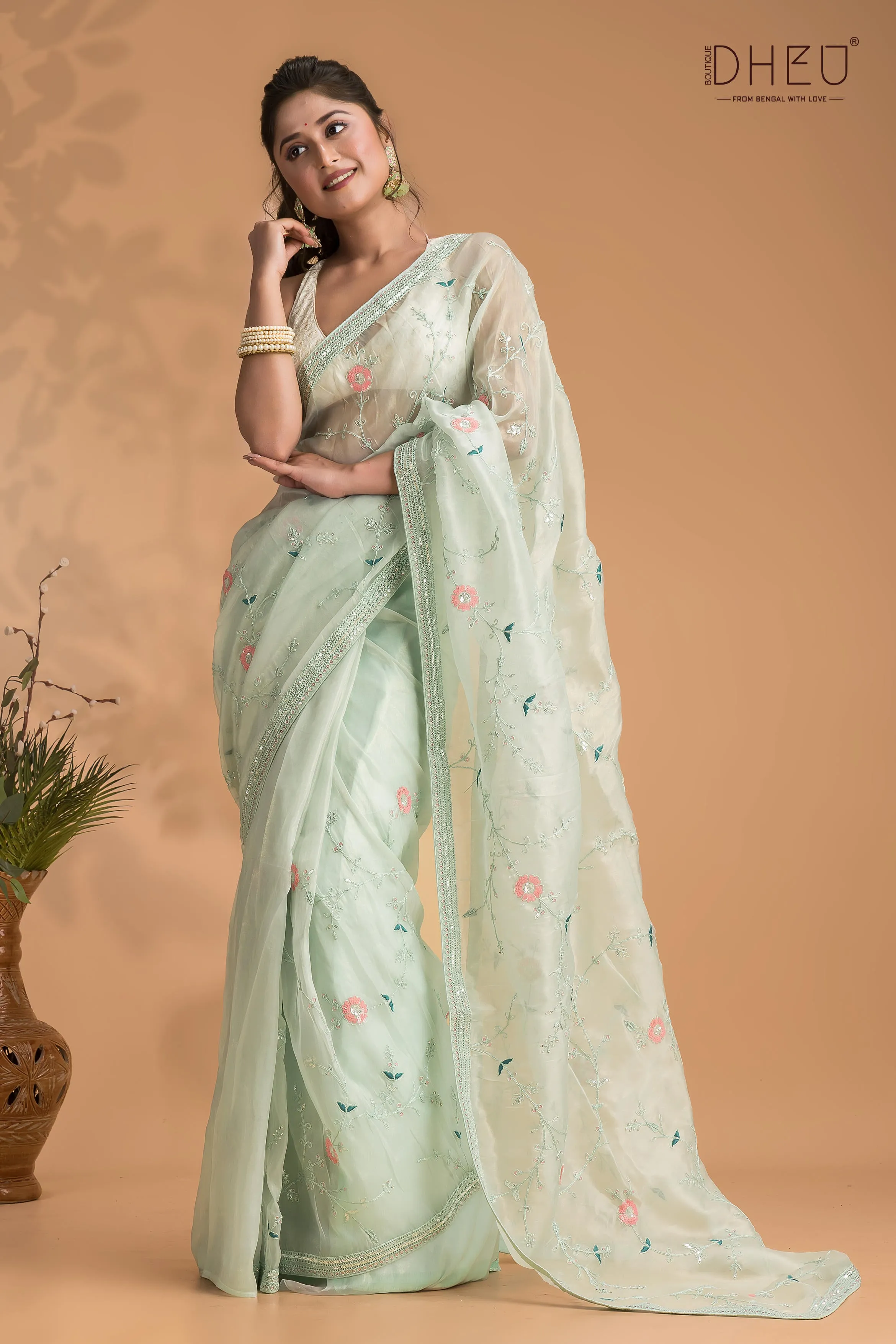 Oleander - Exclusive Organza Saree