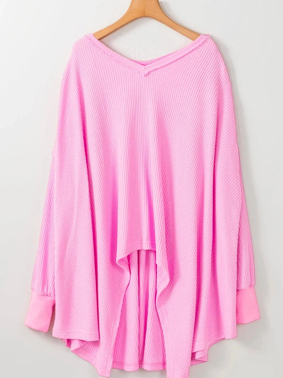 Pink Bliss Waffle Knit Top