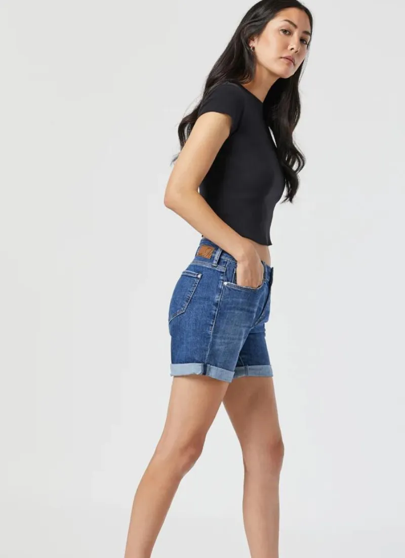 Pixie Short | Mid Indigo Organic Blue