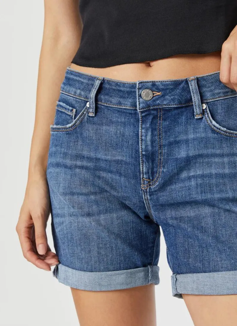 Pixie Short | Mid Indigo Organic Blue