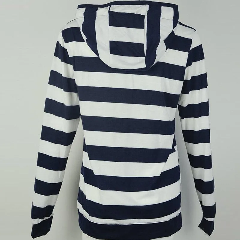 Pocket Long Sleeve Zippered Hoodie
