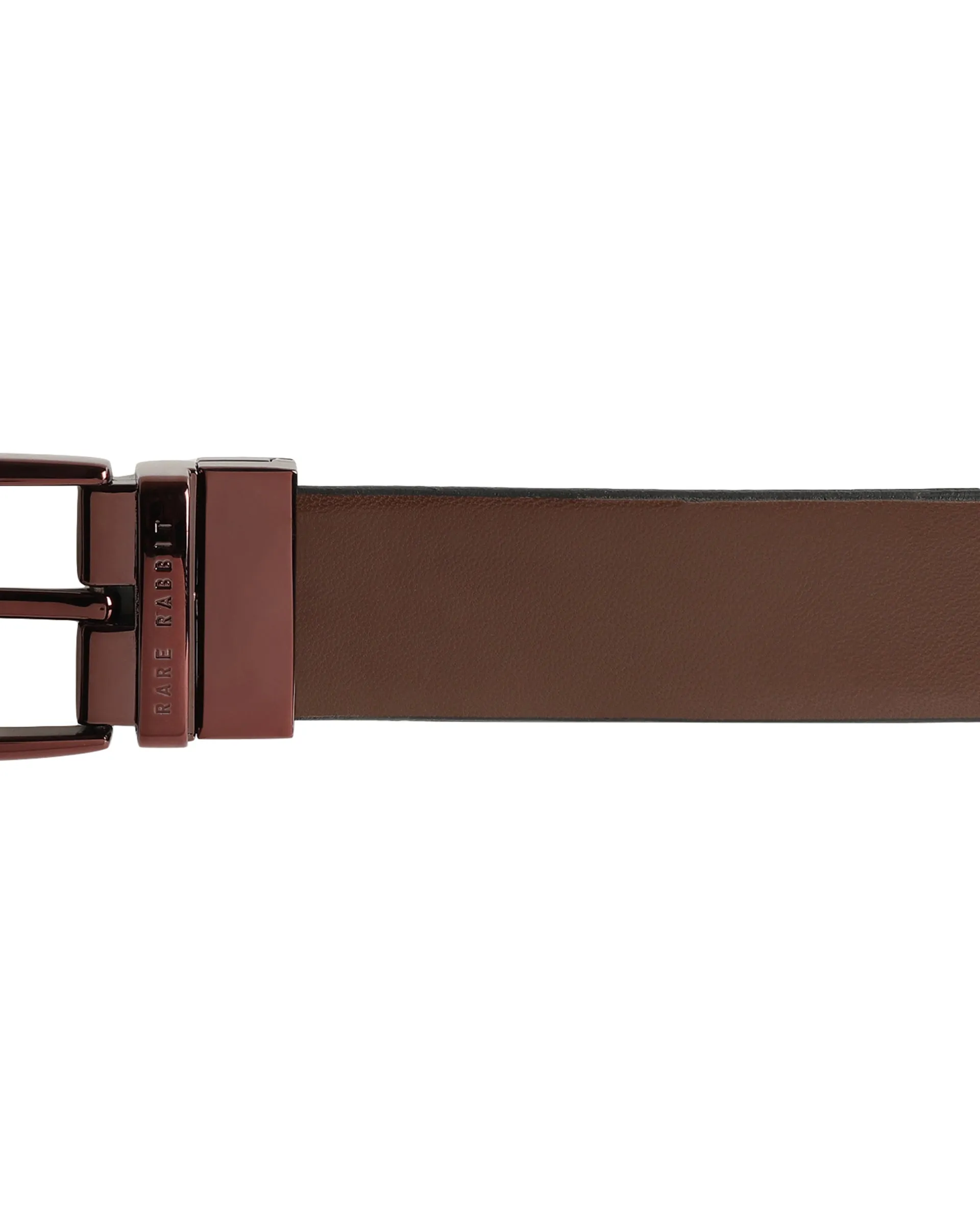Rare Rabbit Men'S Grata Black Belt Leather
