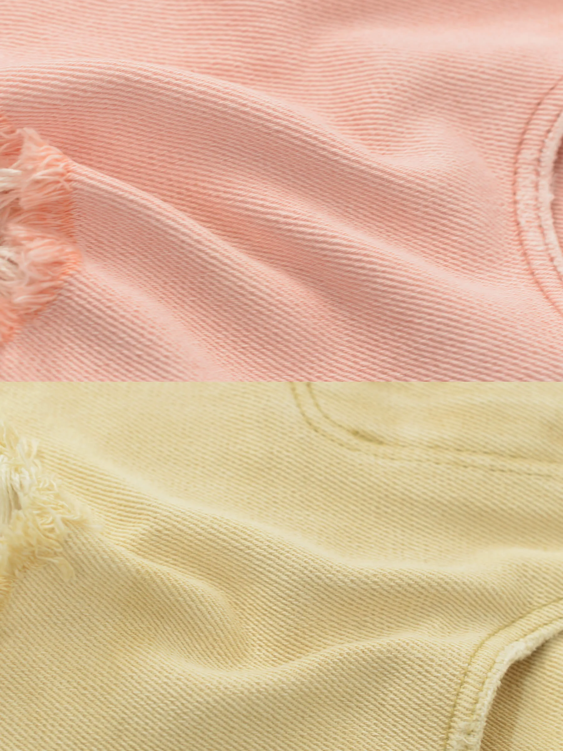 Raw Edge Distressed Mini Shorts