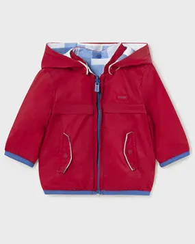 Red & Blue Plaid Reversible Baby Boys Windbreaker