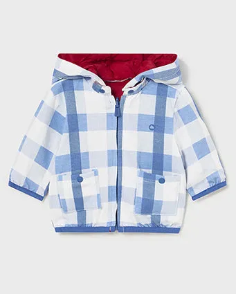 Red & Blue Plaid Reversible Baby Boys Windbreaker