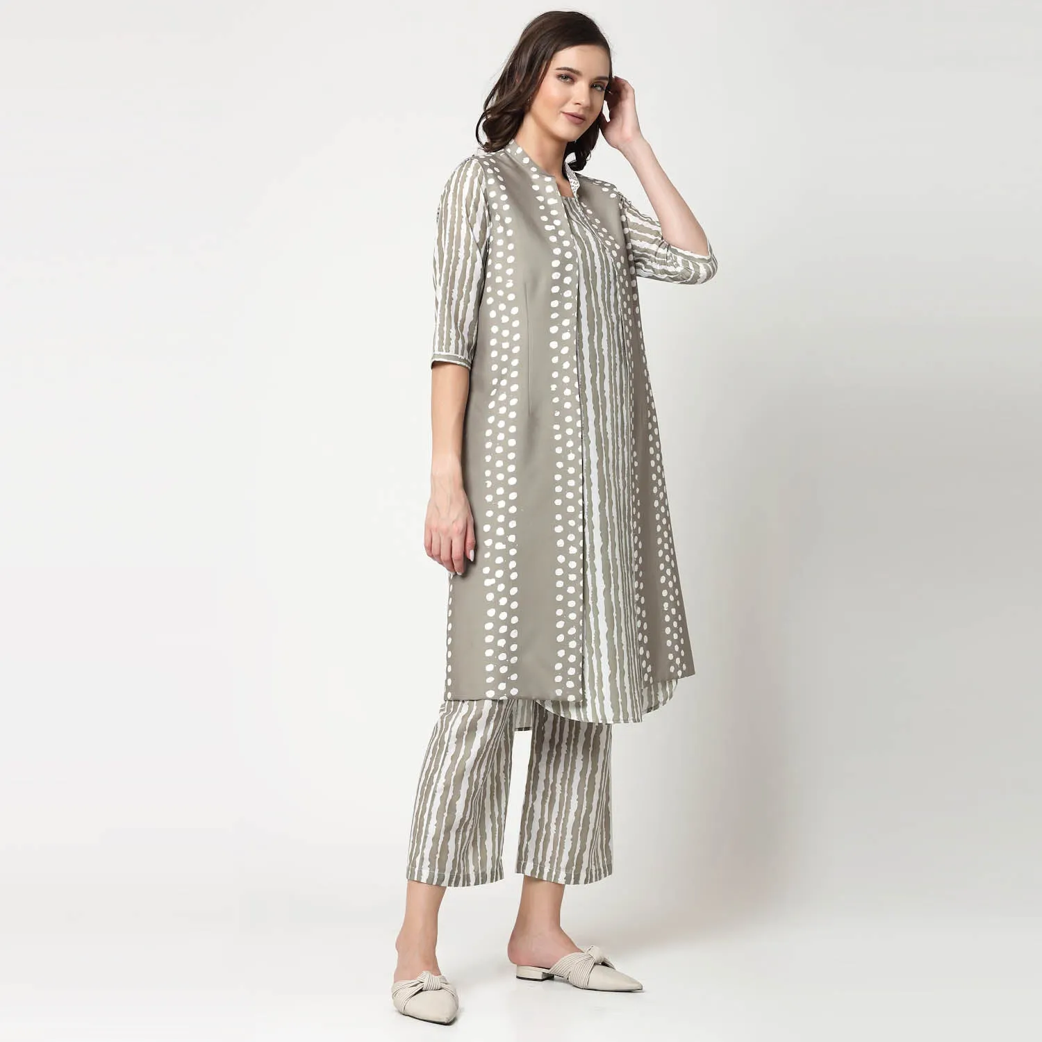 Reversible Olive Polka Jacket