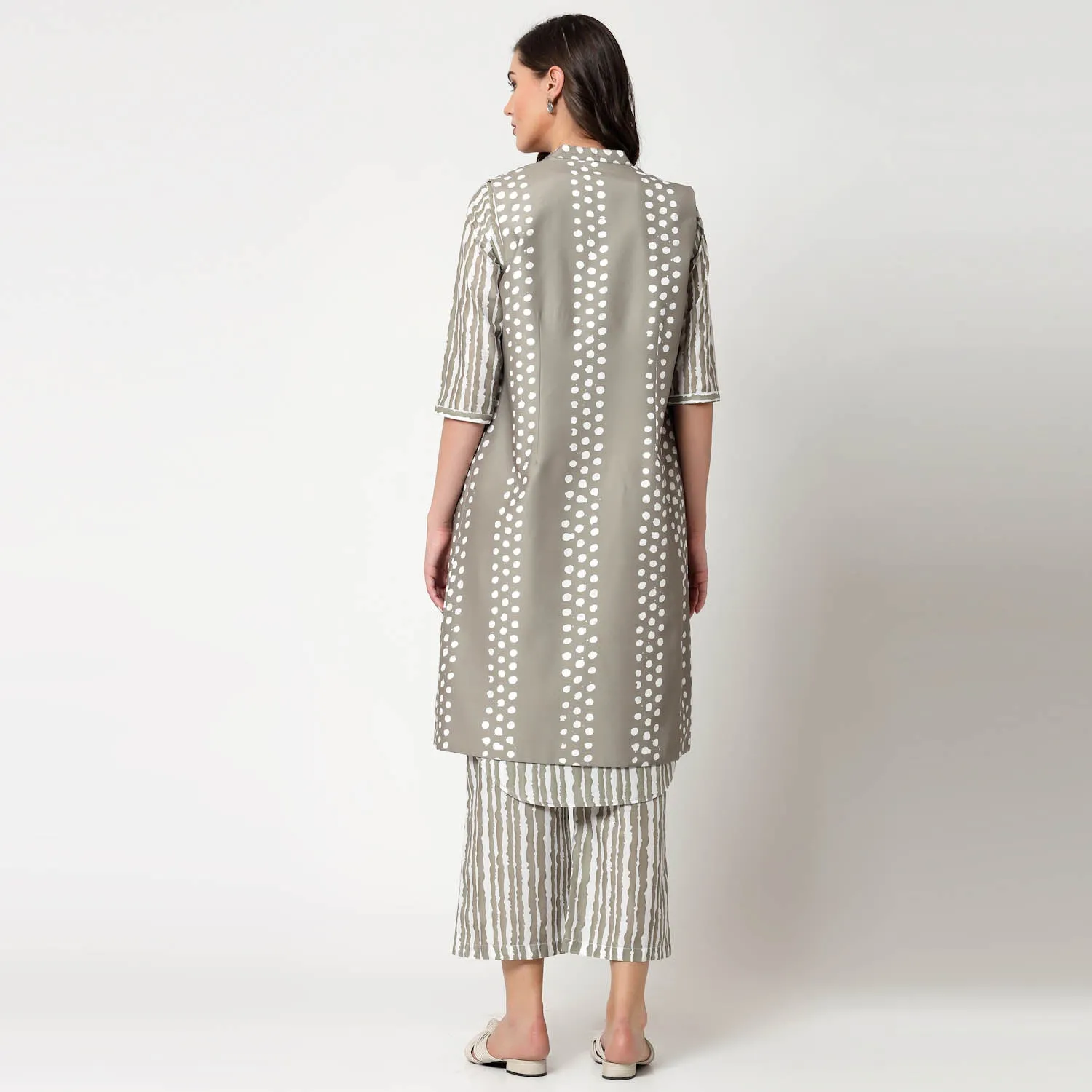 Reversible Olive Polka Jacket