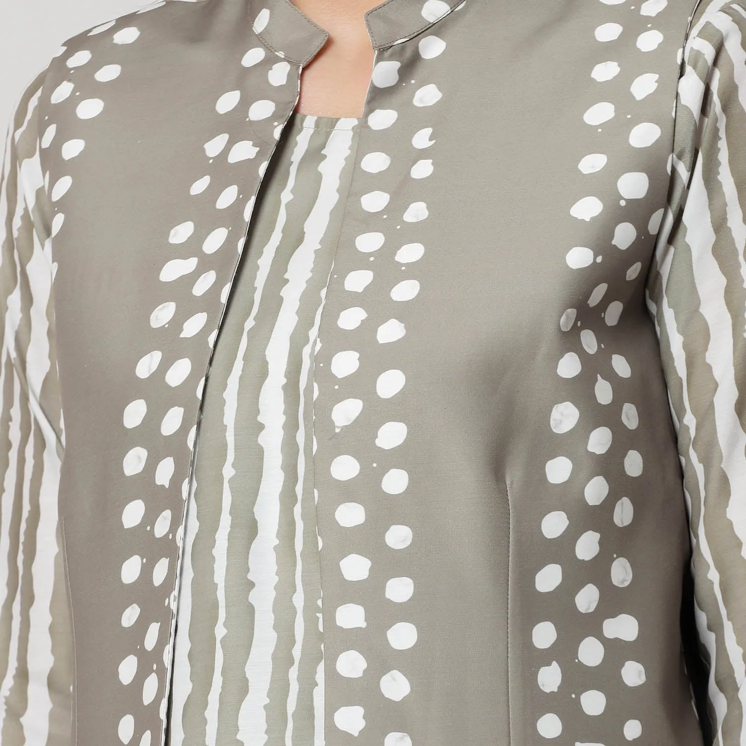 Reversible Olive Polka Jacket
