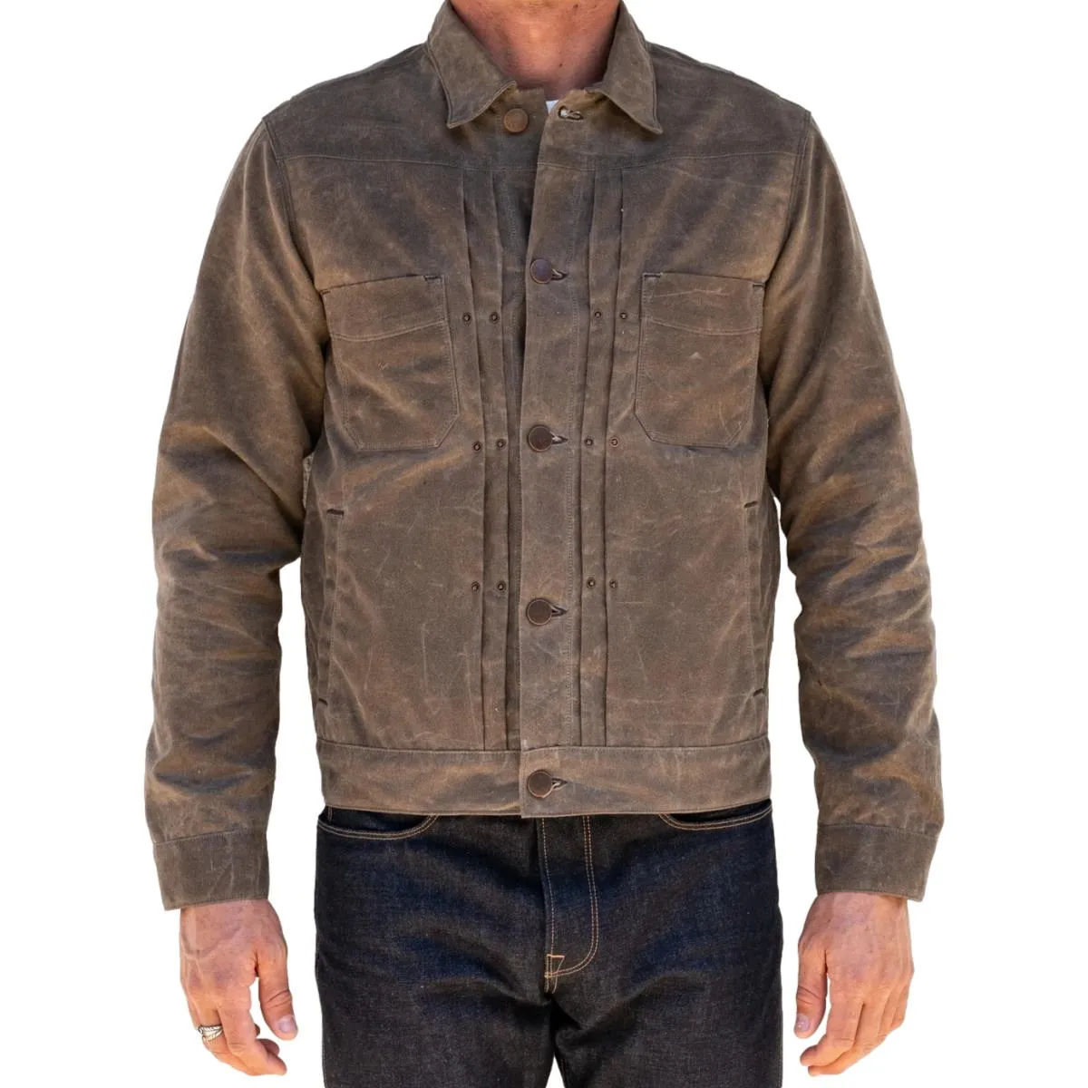 Riders Jacket Waxed Canvas Oak