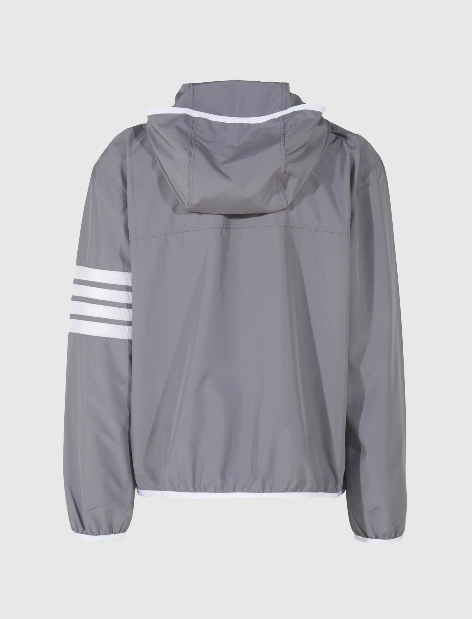 RIPSTOP MESH 4-BAR HOODED ZIP UP JACKET