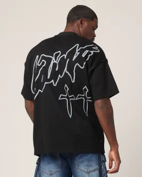 Saint Morta Shadow Waffle T-Shirt Black