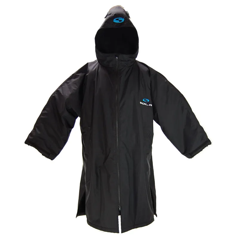 Sola Changing Robe - Long Sleeve - Black/ Blue - A1053