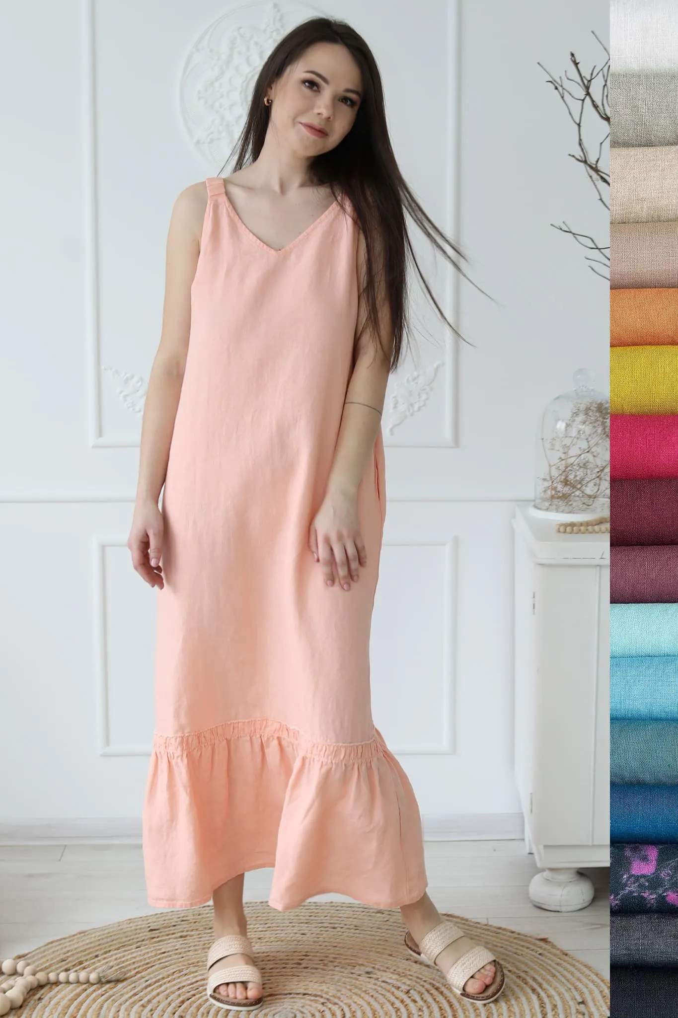 Summer linen dress Sheila