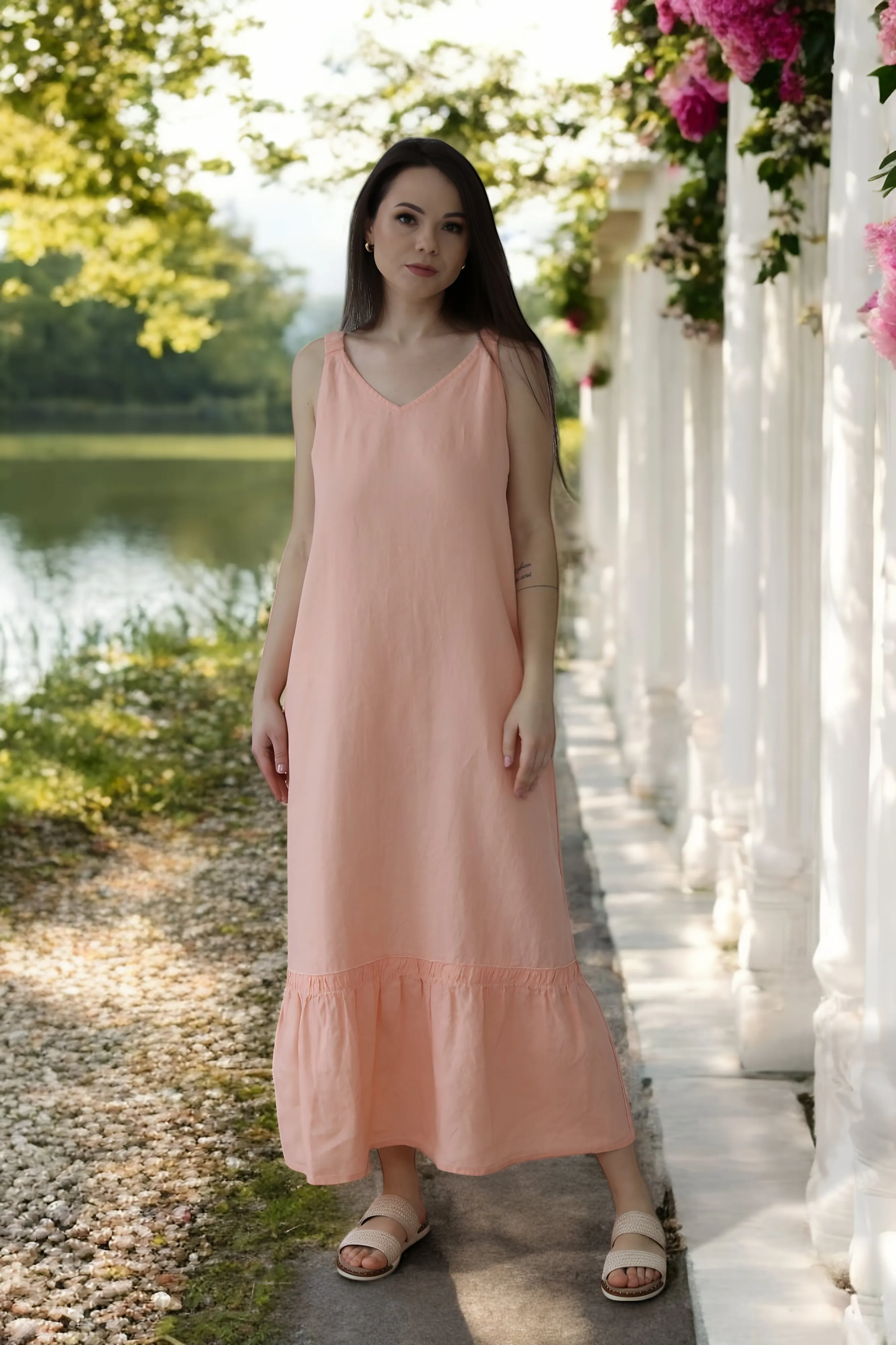Summer linen dress Sheila