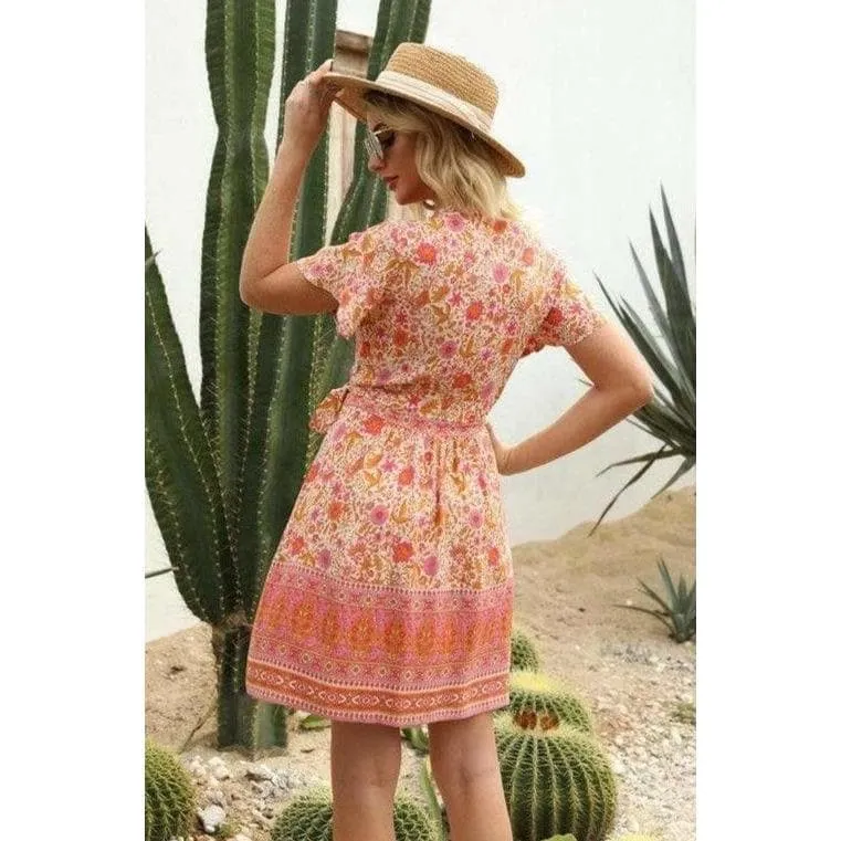 SUMMER PRINTED MINI DRESS