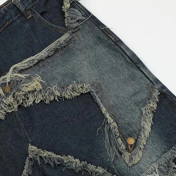 Tassel Star Denim Shorts