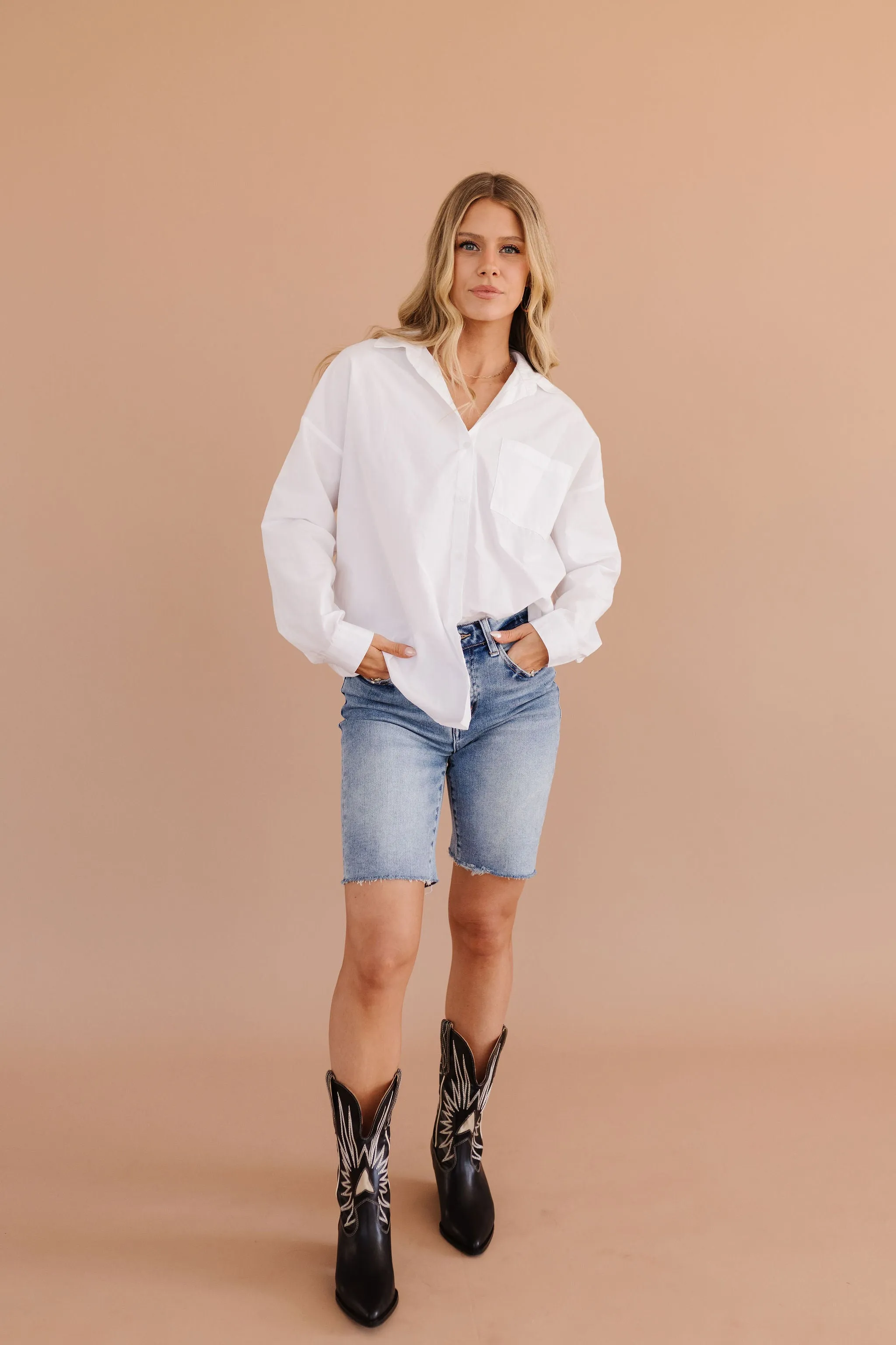 THE BREXLEY DENIM BERMUDA SHORTS BY VERVET