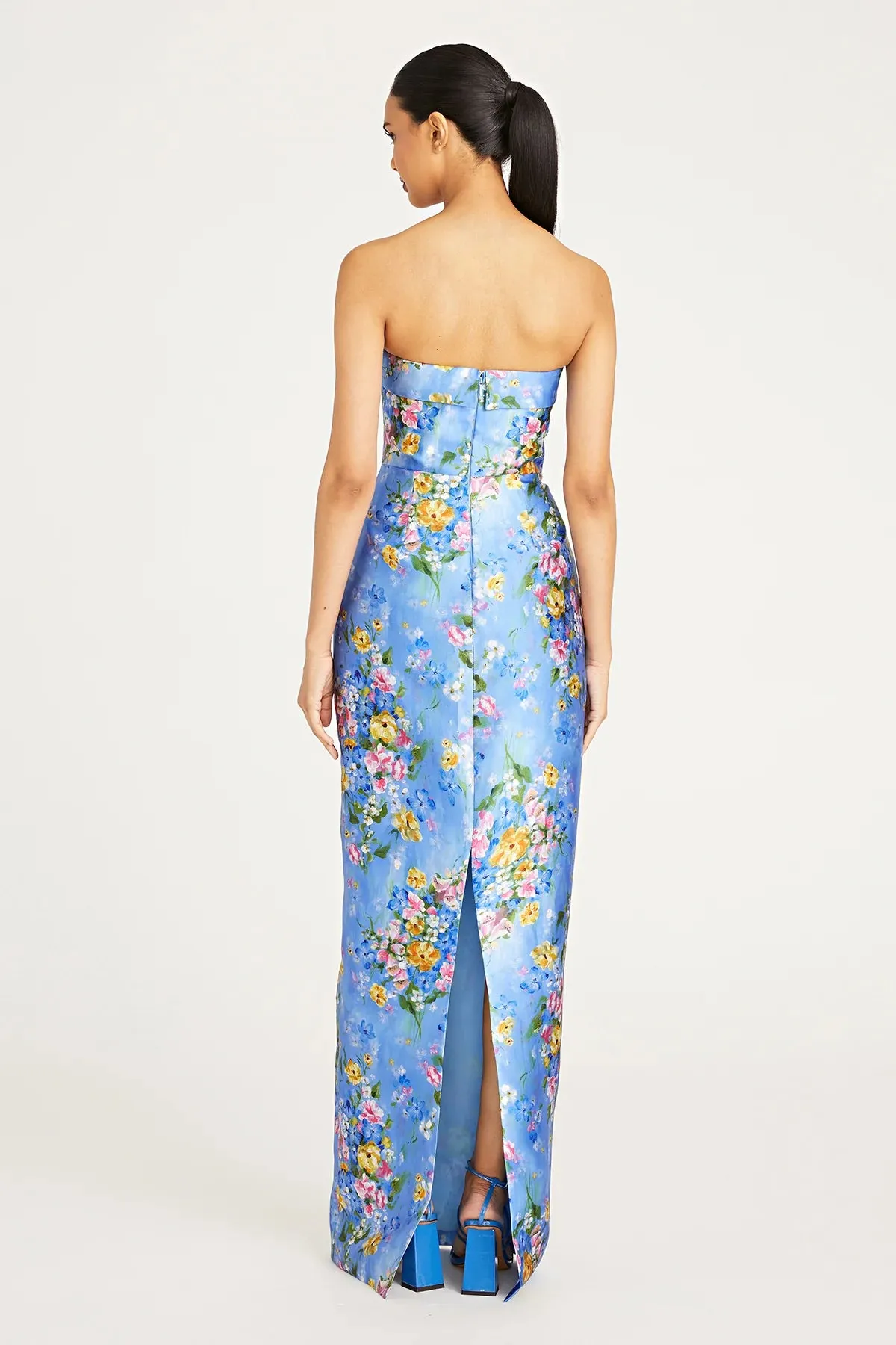 THEIA - 8819842 - CASSIA STRAPLESS MIKADO GOWN