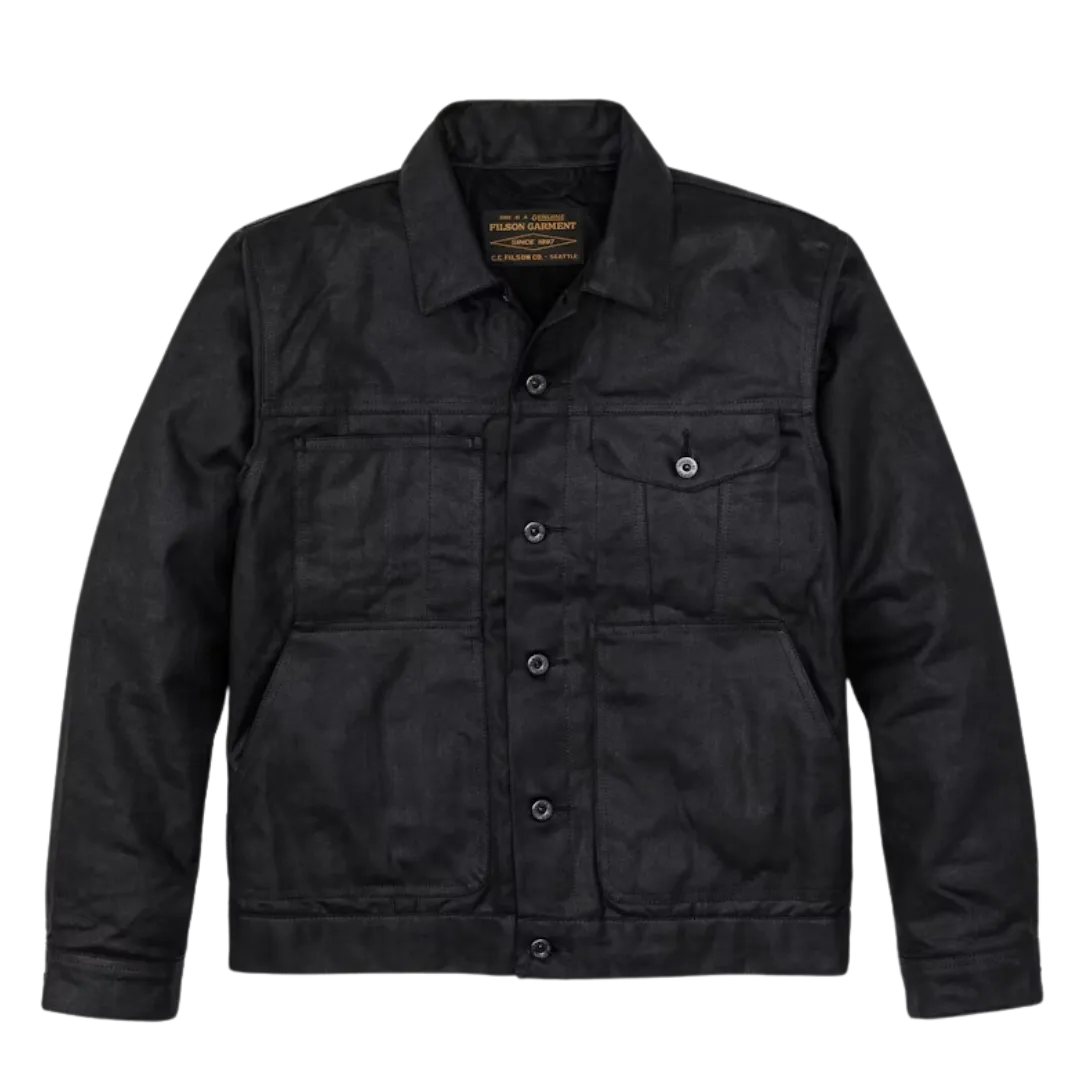Tin Cloth Short Lined Cruiser Jacket - Black
