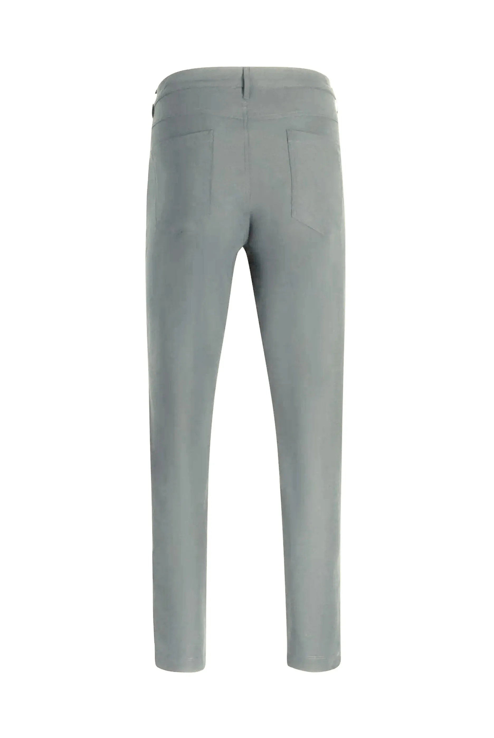 T.O. Men's 5-Pocket Performance Slim Pants - Light Grey