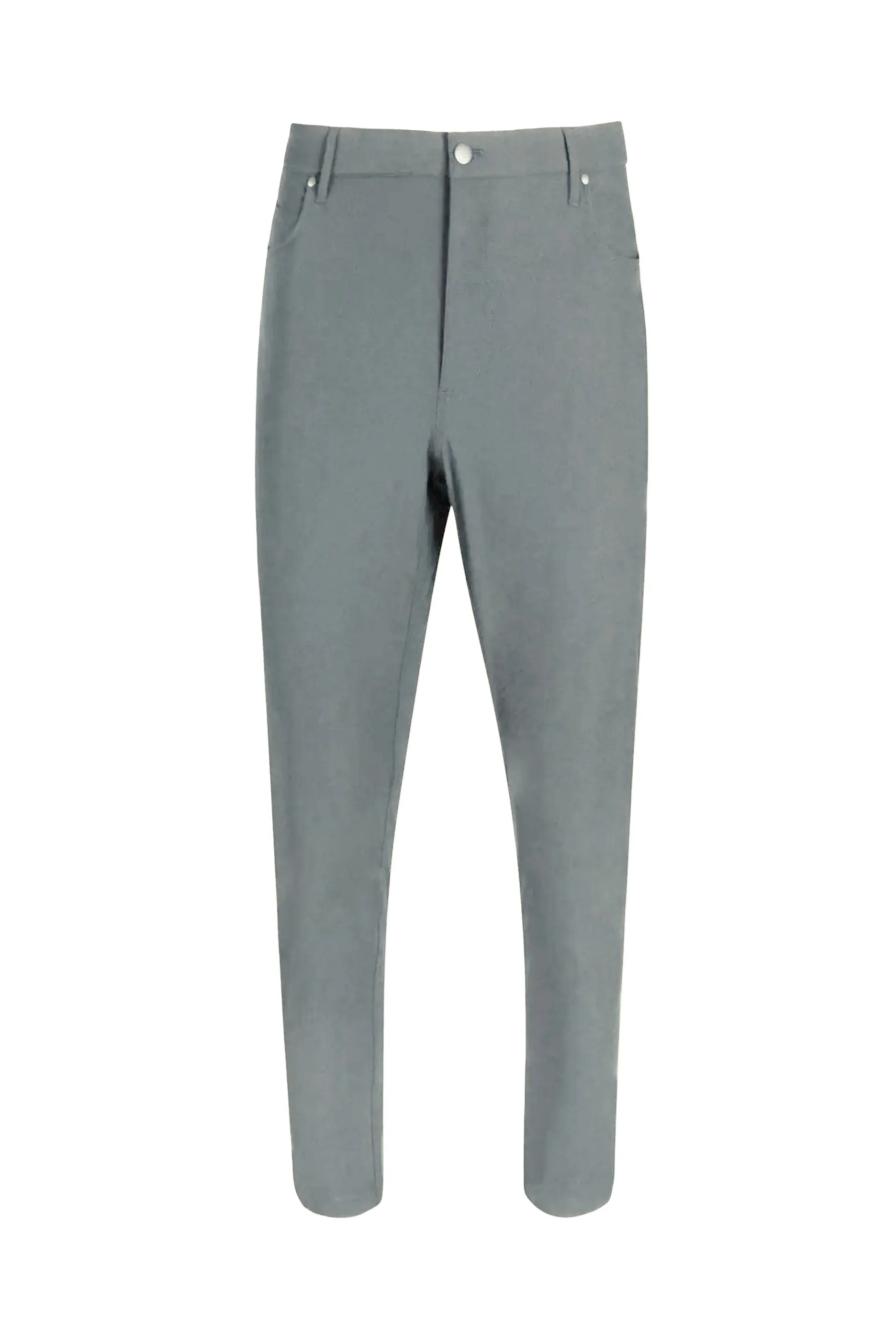 T.O. Men's 5-Pocket Performance Slim Pants - Light Grey