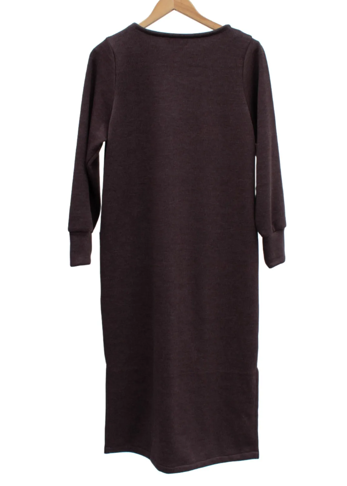 Varon Sweater Midi Dress - Brown