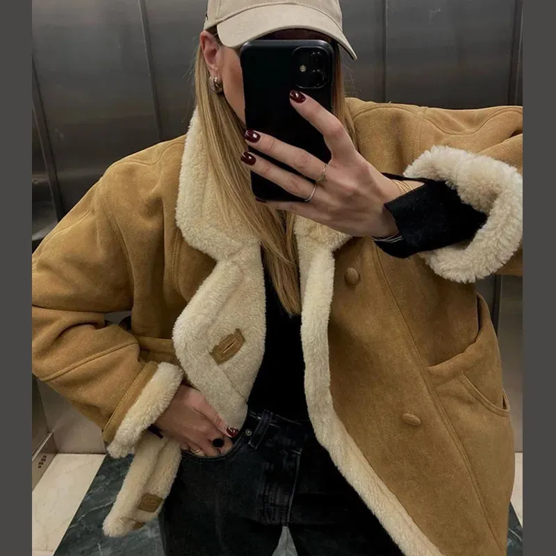 Victoria - Shearling Aviator Jacket