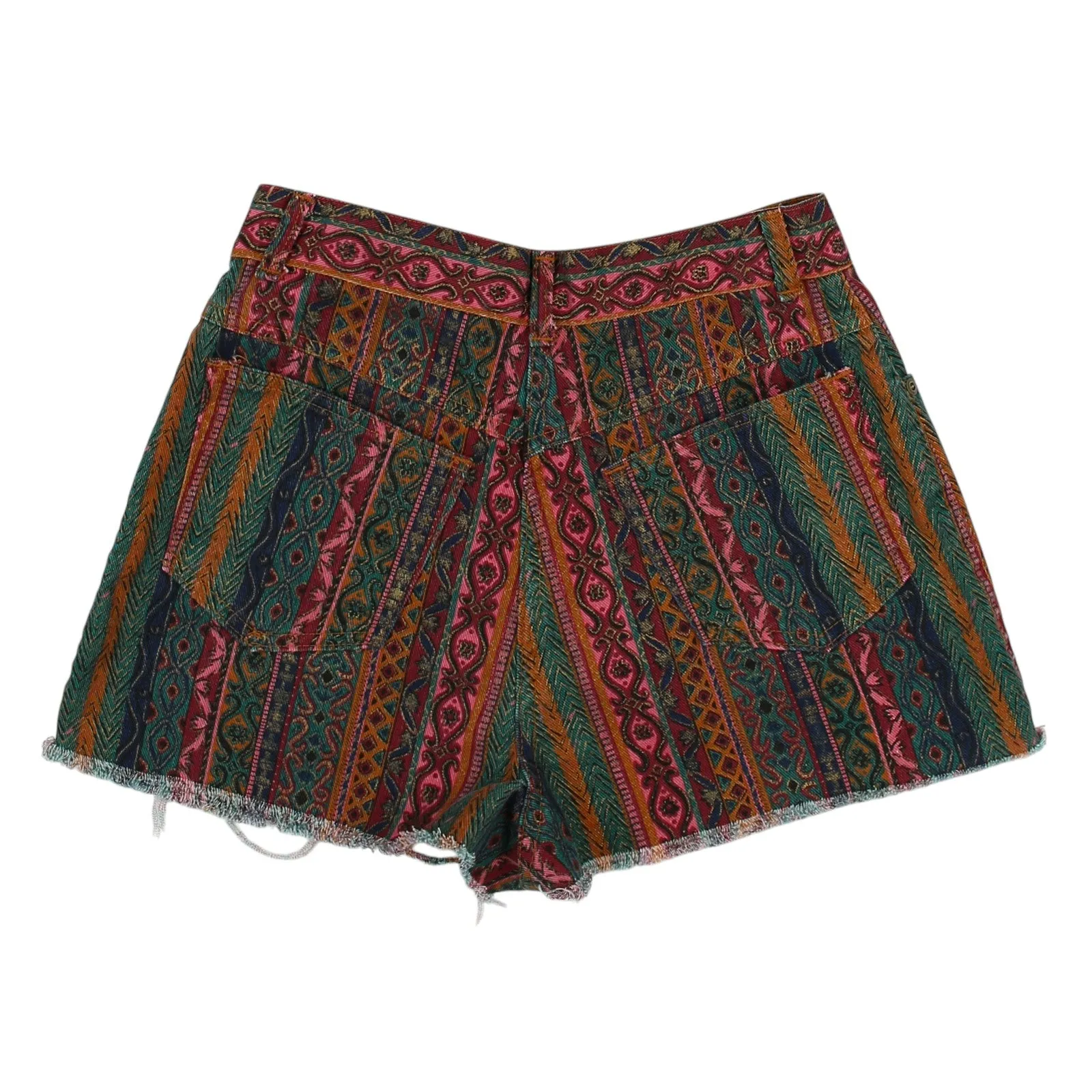 Vintage 90s Paisley Distressed Shorts