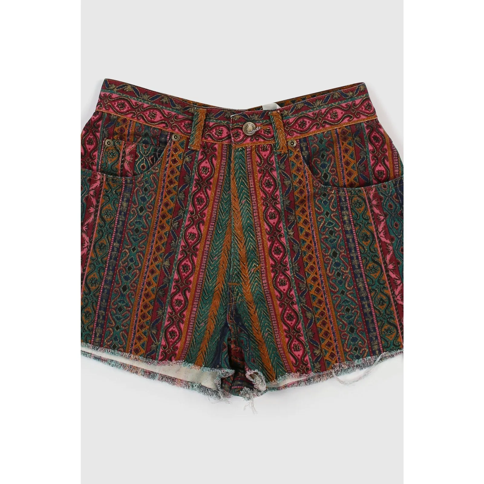 Vintage 90s Paisley Distressed Shorts