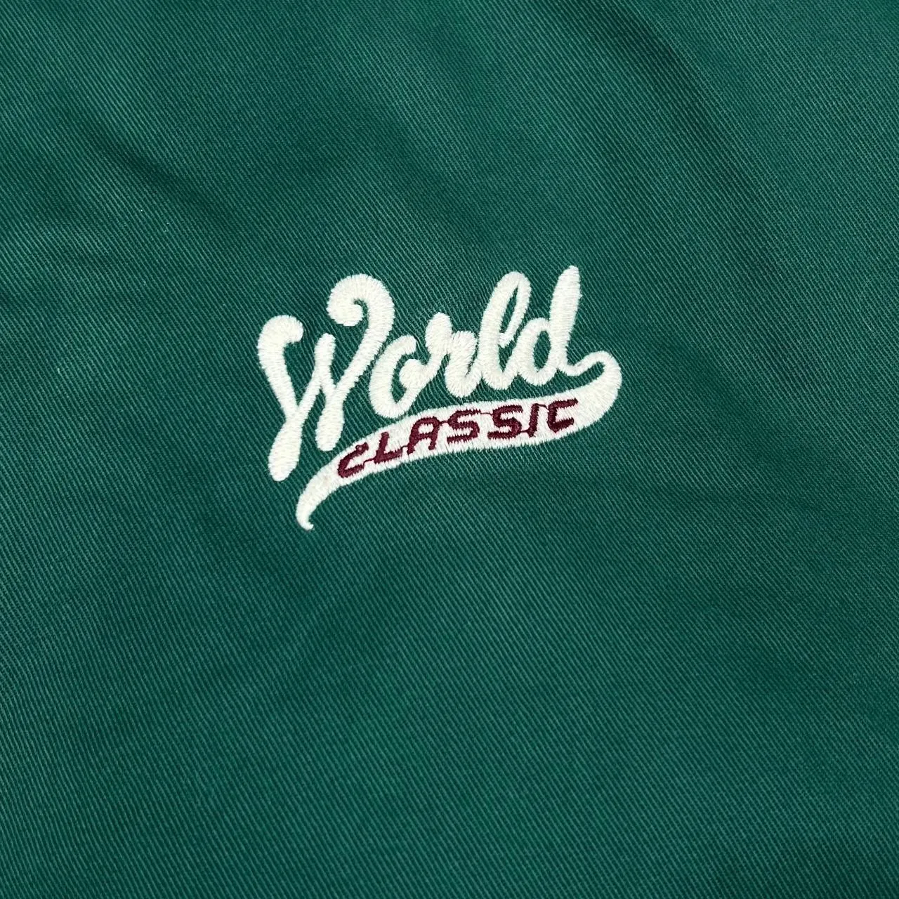Vintage GAP "World Classic" Embroidered Spellout Reversible Varsity Quilted Bomber Jacket