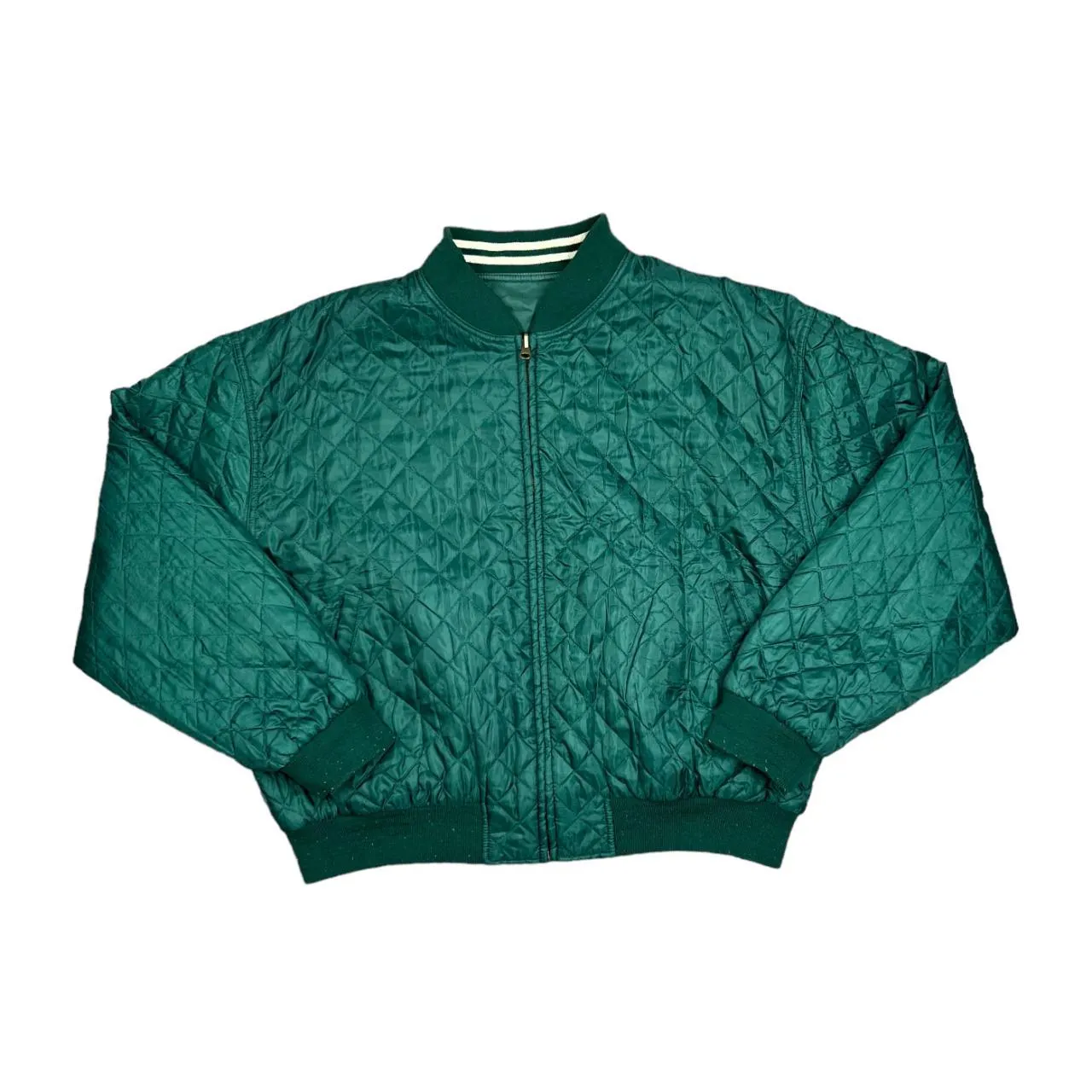 Vintage GAP "World Classic" Embroidered Spellout Reversible Varsity Quilted Bomber Jacket