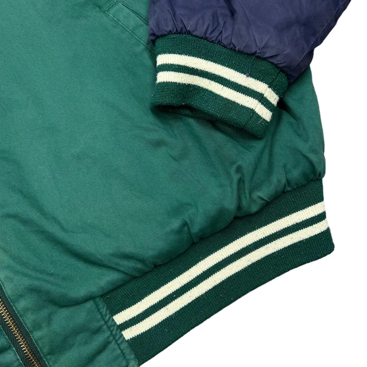 Vintage GAP "World Classic" Embroidered Spellout Reversible Varsity Quilted Bomber Jacket
